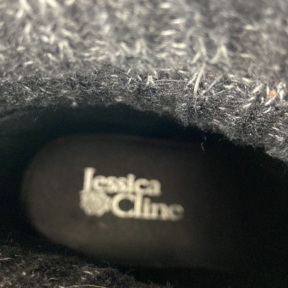 Jessica Cline Karlie Black Lace Up Sweater Booties - Picture 11 of 12